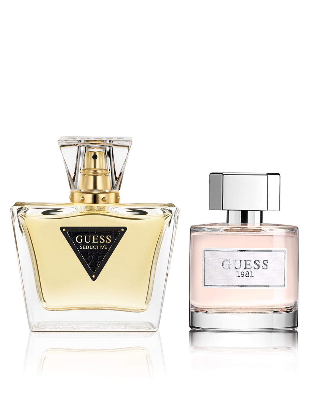 

GUESS Women Set Of 2 Eau De Toilette - Seductive & 1981 - 75ml & 100ml, Gold