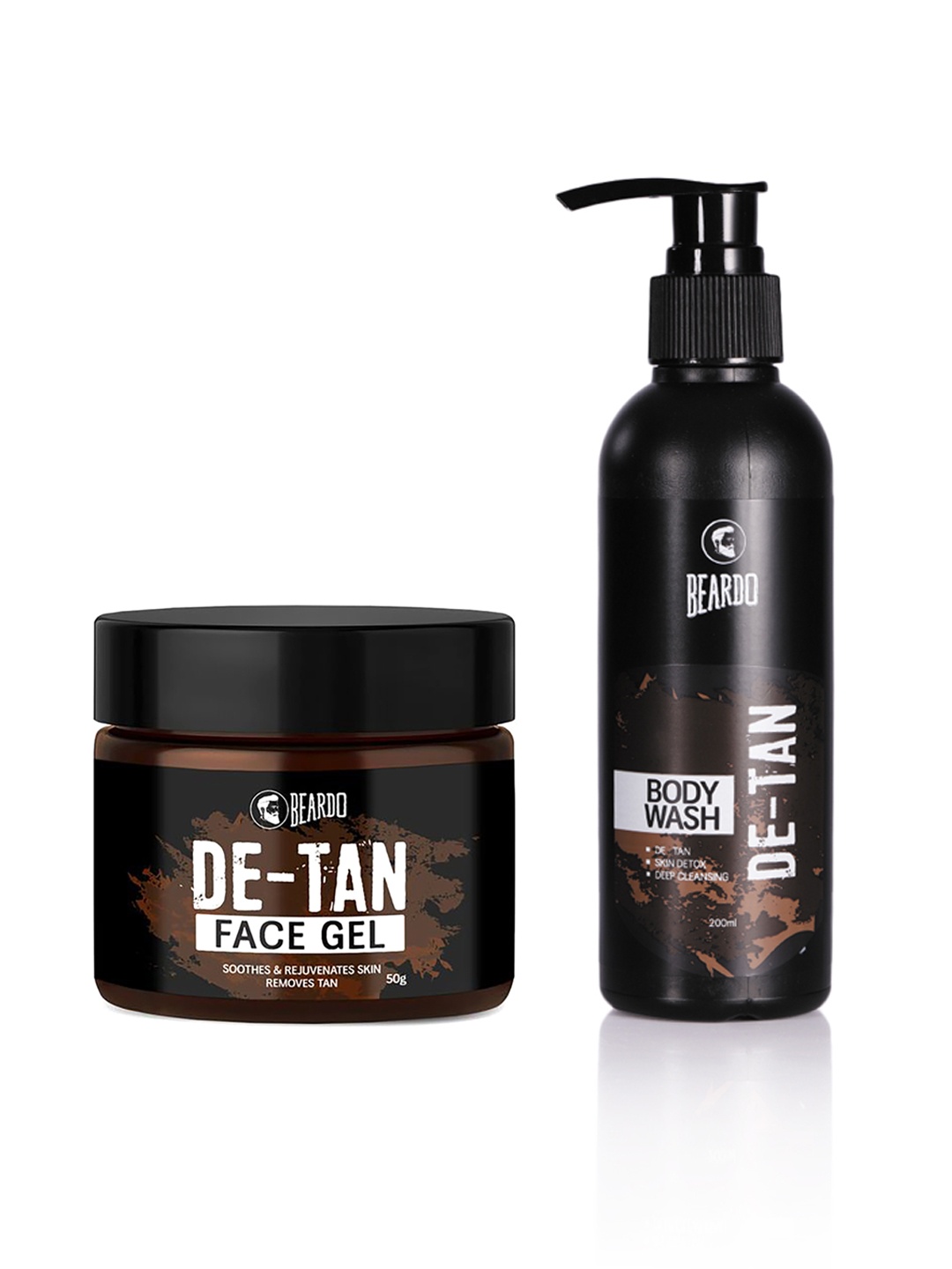 

BEARDO De-Tan Body Wash & Face Gel Set, Black