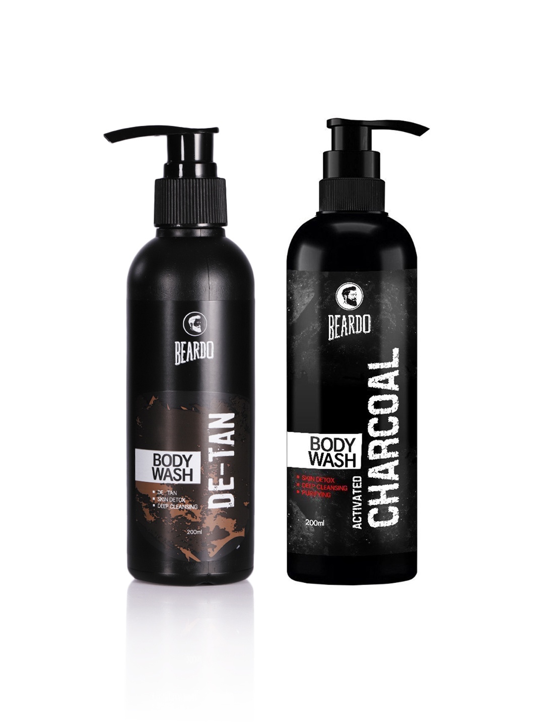 

BEARDO De-Tan & Activated Charcoal Body Wash Set, Black