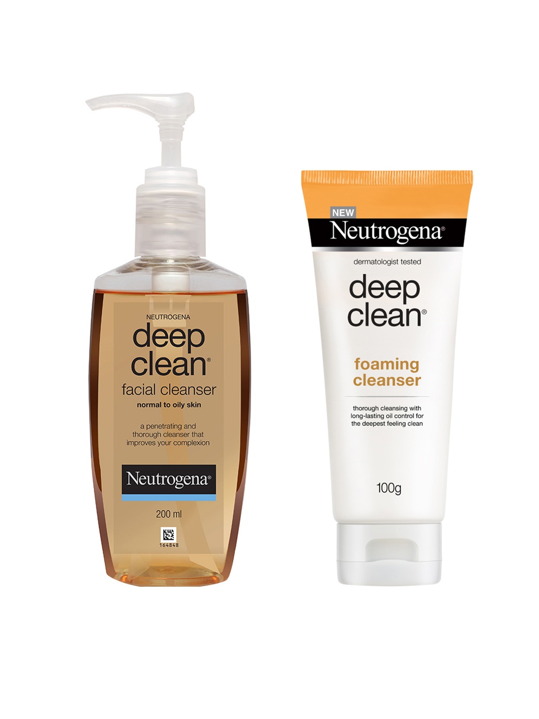 

Neutrogena Deep Clean Facial Cleanser & Foaming Cleanser, Orange