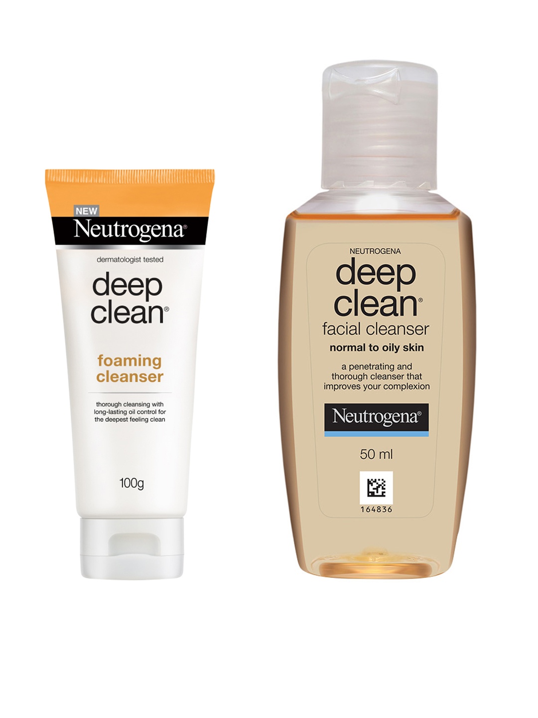 

Neutrogena Deep Clean Foaming Cleanser & Deep Clean Facial Cleanser, White