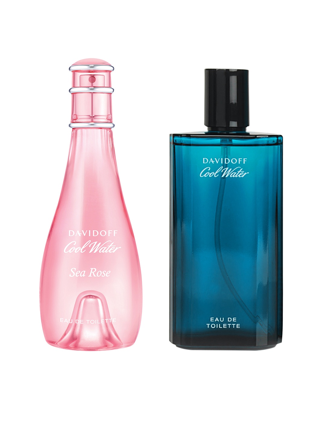 

DAVIDOFF Women Cool Water Sea Rose & Men Cool Water Eau De Toilette 100ml + 125ml, Blue