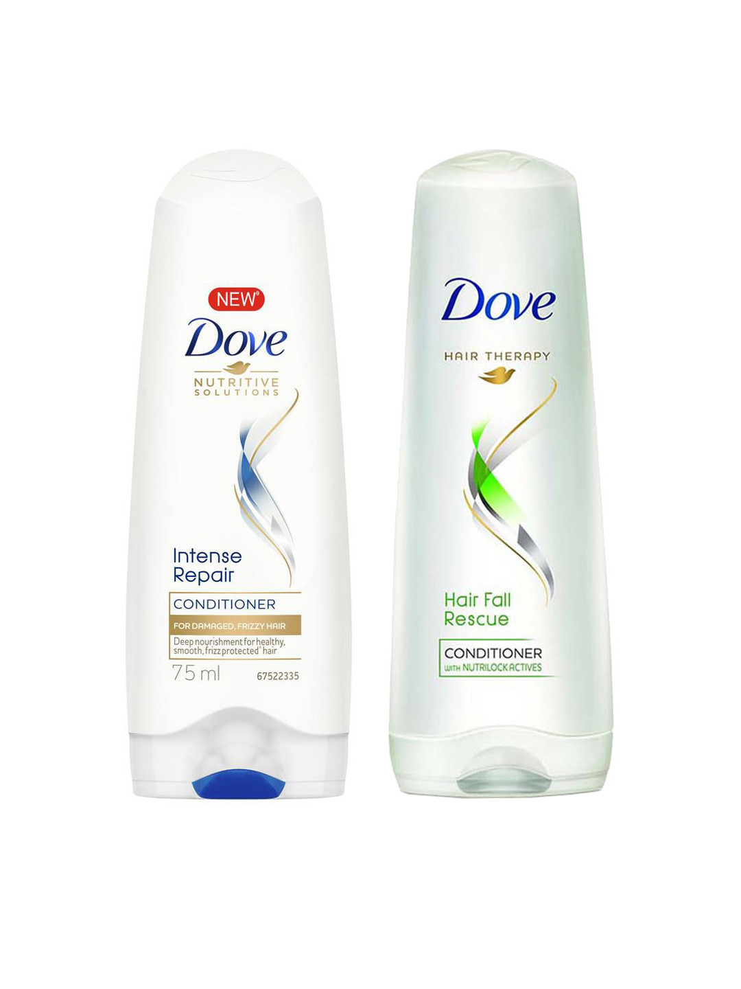 

Dove Hair Therapy Hair Fall Rescue Conditioner & Unisex Intense Repair Conditioner, White