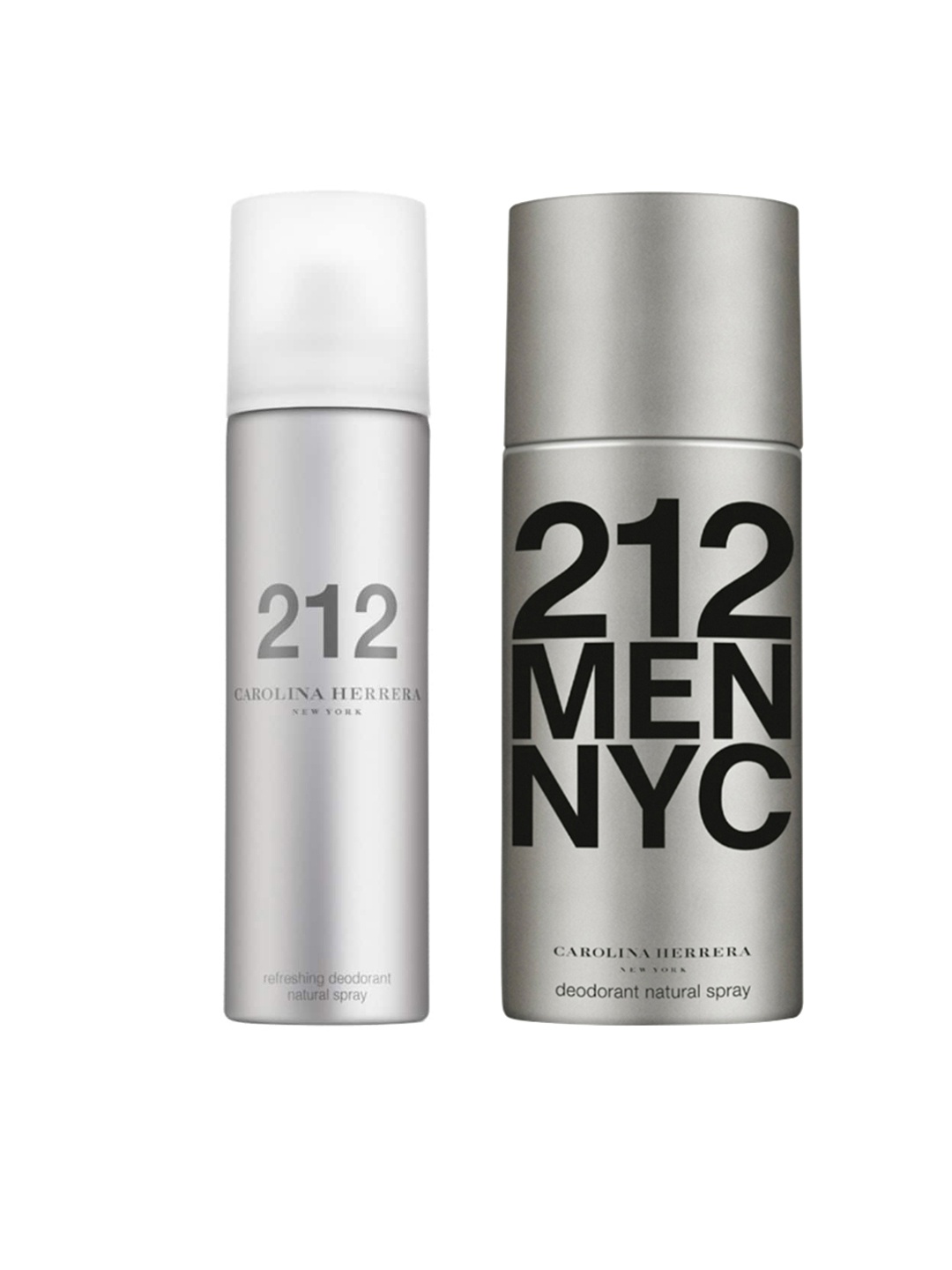 

Carolina Herrera Men 212 NYC Deodorant & Women 212 NYC Deodorant, Silver