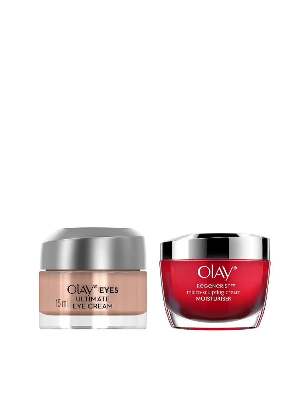 

Olay Set of Eyes Ultimate Eye Cream & Regenerist Advanced Anti-Ageing Cream, Peach