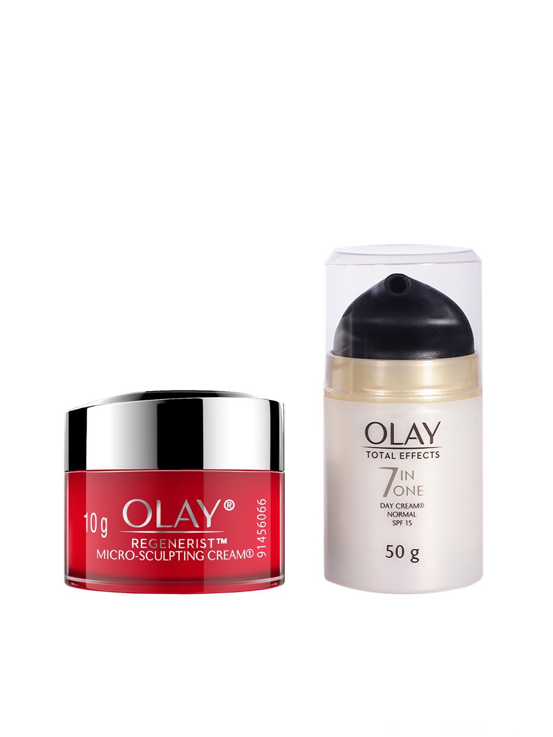 

Olay Set of Total Effects 7 In One Day Cream Normal SPF 15 & Regenerist Anti-Ageing Cream, White