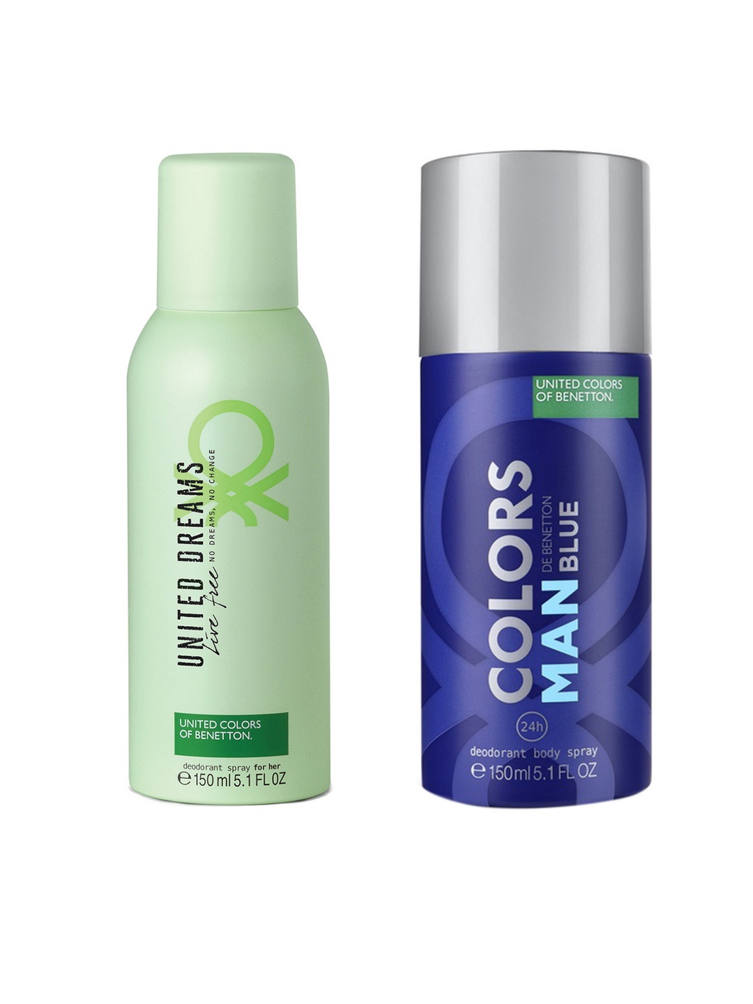 

United Colors of Benetton Set of Colors Man De Blue & Women United Dreams Deodorant
