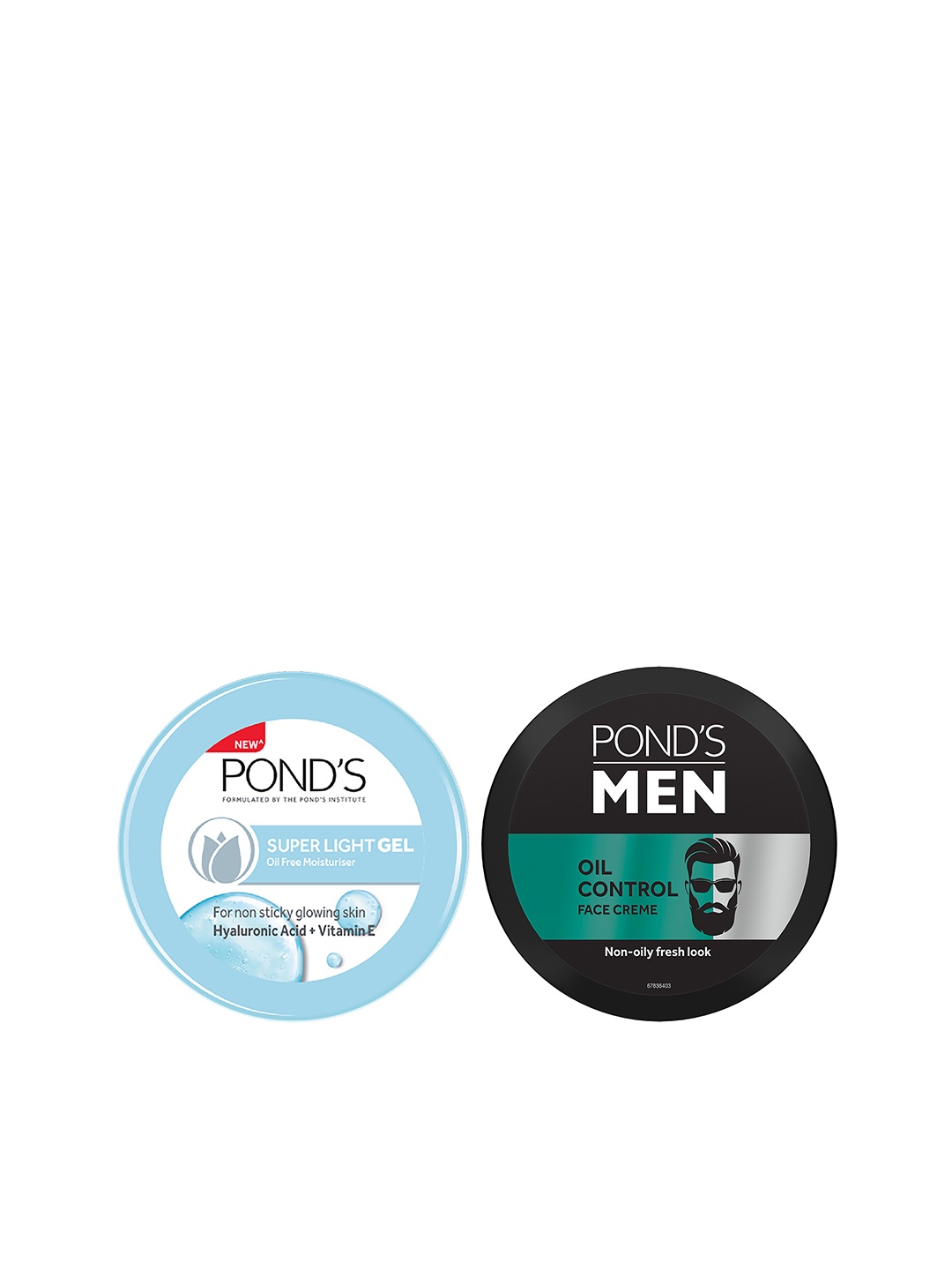 

Ponds Set of Men Oil Control Face Creme & Super Light Gel Oil Free Moisturiser, Black