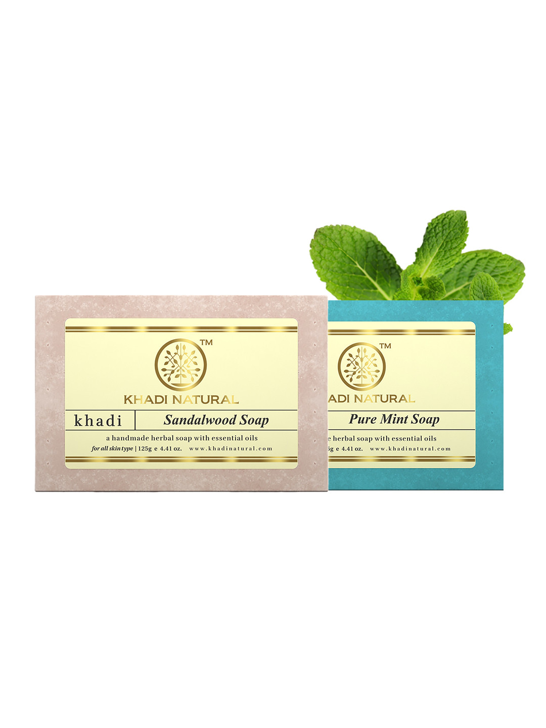 

Khadi Natural Set of 2 Ayurvedic Soaps, Beige