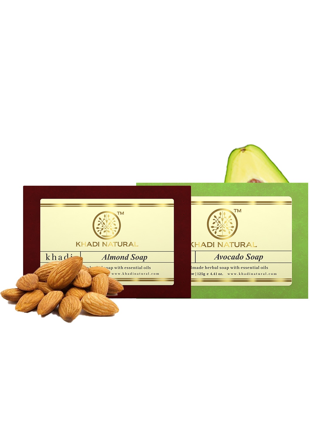 

Khadi Natural Set of 2 Ayurvedic Soaps, Green