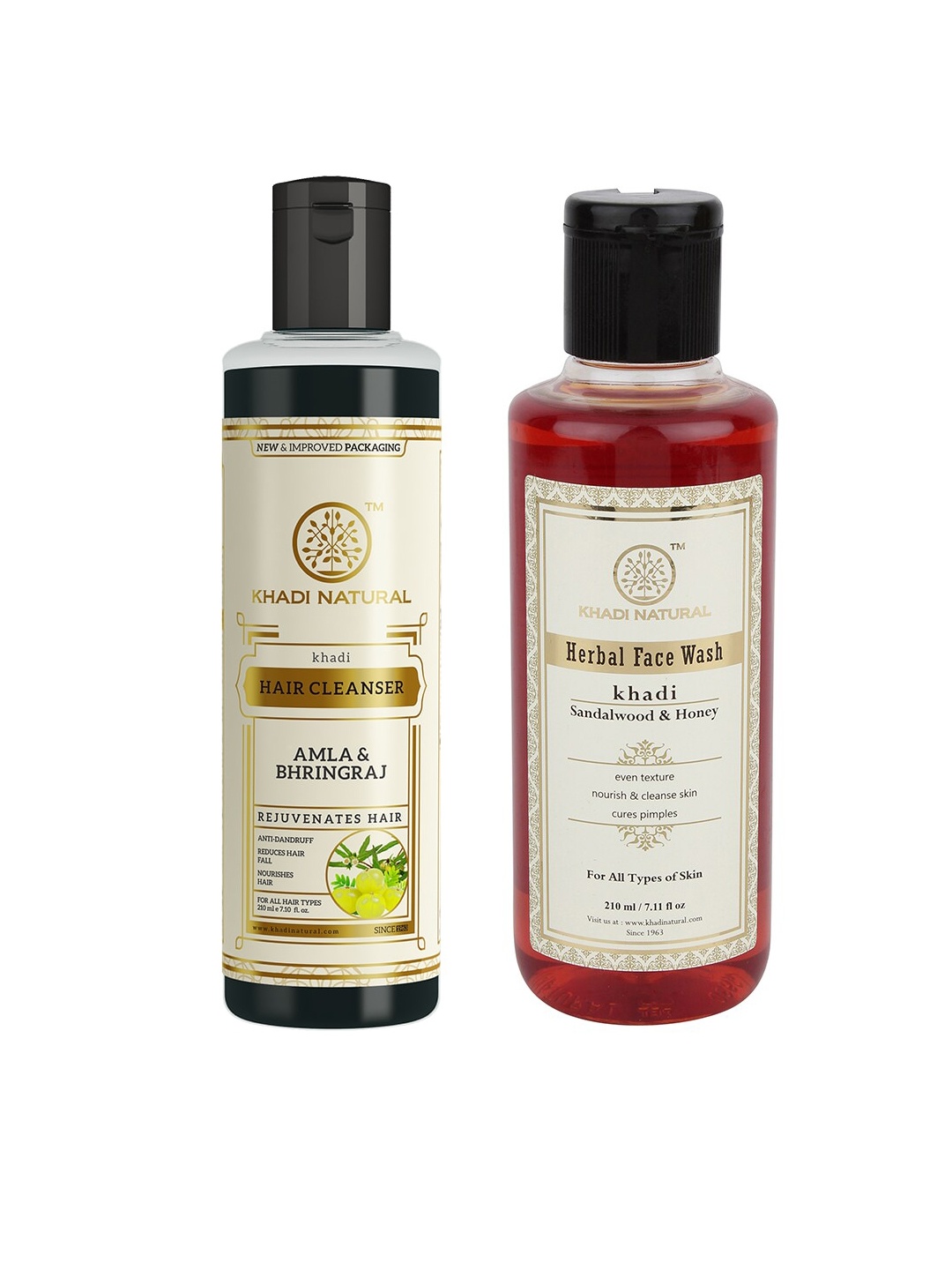 

Khadi Natural Amla & Bhringraj Hair Cleanser & Face Wash, Brown
