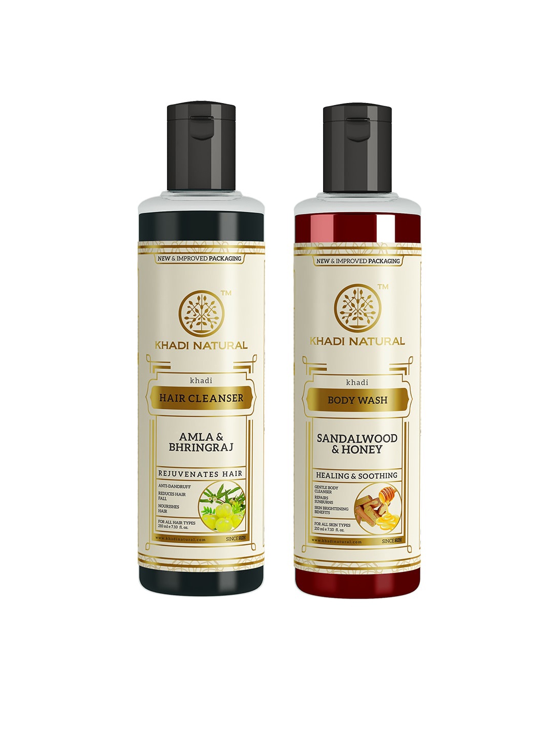

Khadi Natural Amla & Bhringraj Hair Cleanser & Body Wash, Black