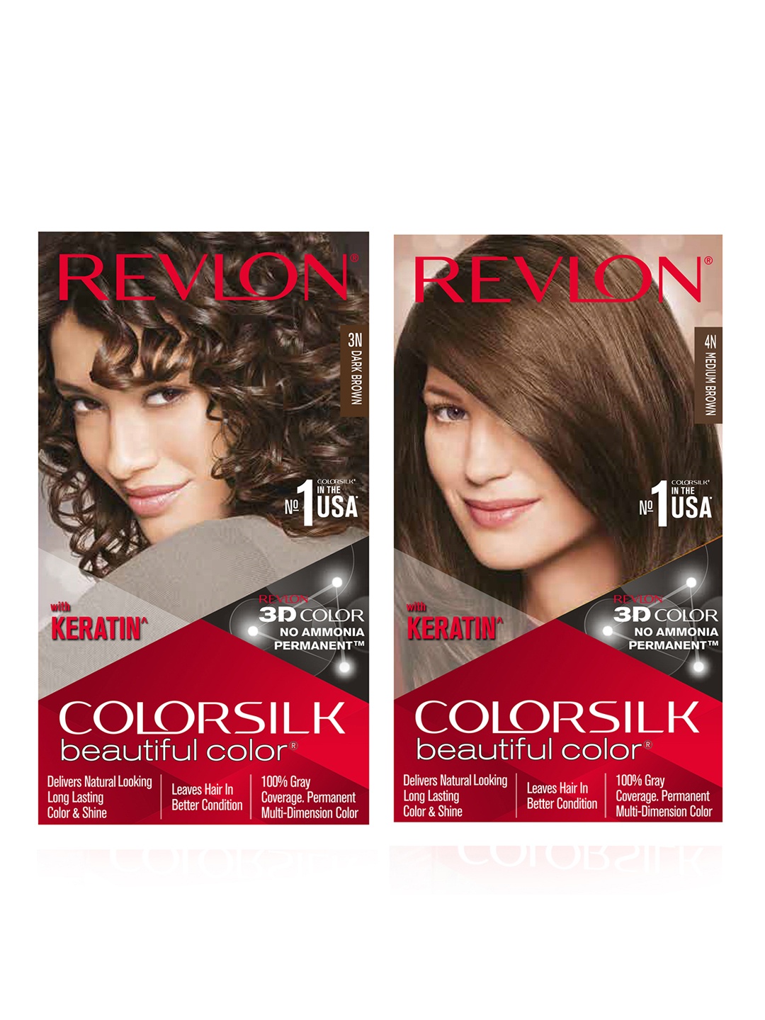 

Revlon Set Of Unisex Coloursilk Hair Colour, Brown