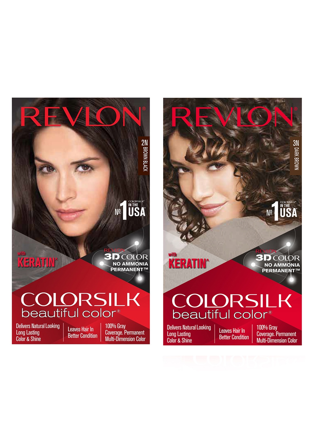 

Revlon Set Of Unisex Coloursilk Hair Colour, Brown