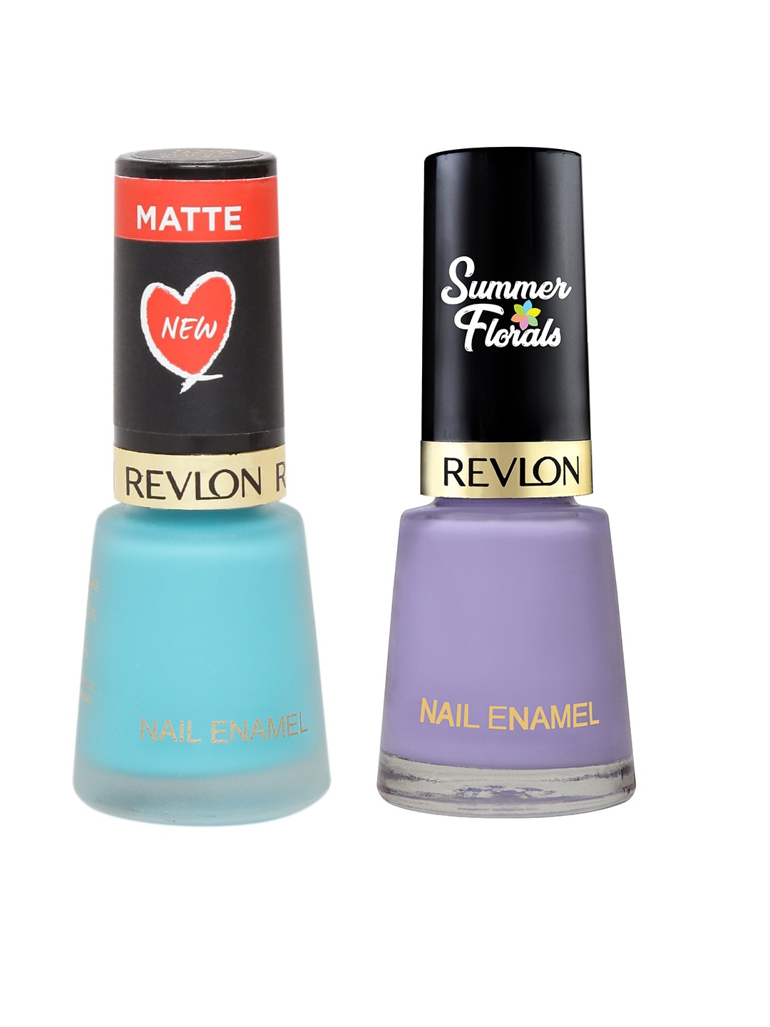 

Revlon Set Of Marine Matte & Summer Florals Iris Nail Enamel, Blue