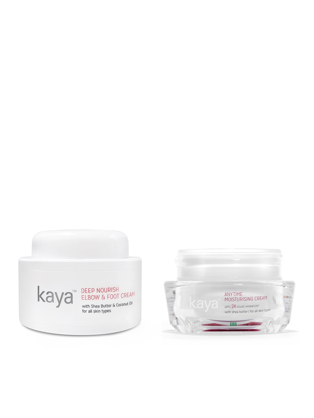 

Kaya Pack of Moisturising Cream & Elbow-Foot Cream, White