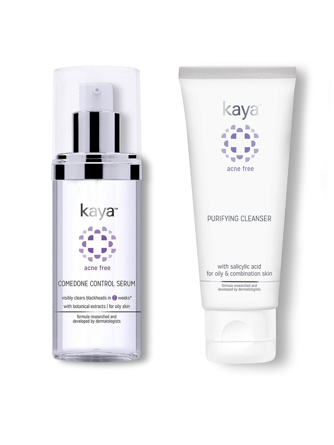 

Kaya Pack of Face Wash & Serum, Purple