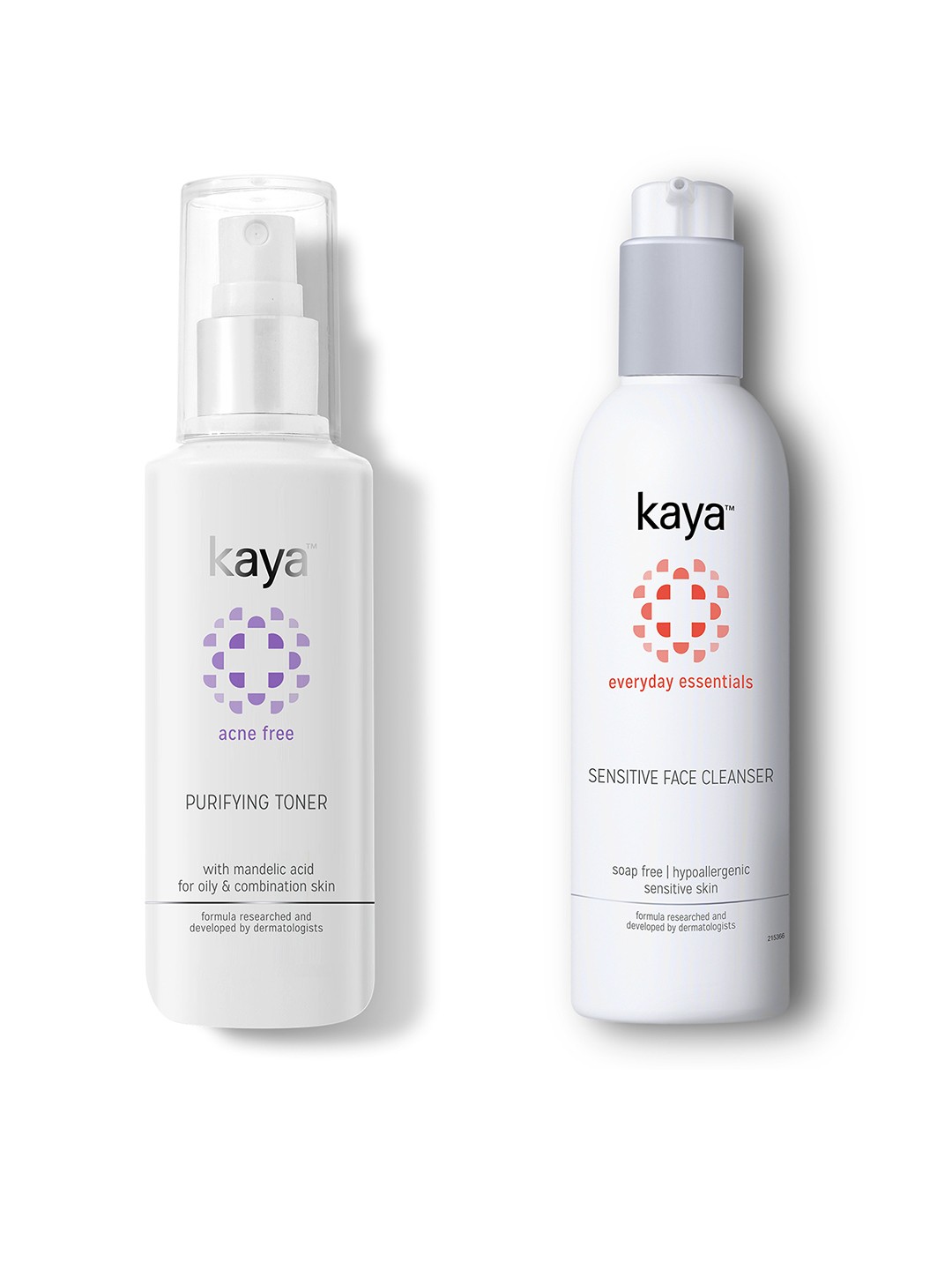 

Kaya Pack of Face Cleanser & Toner, White