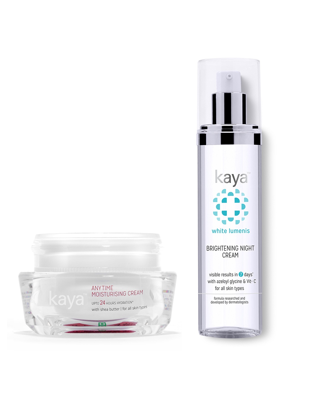 

Kaya Pack of 2 Face Moisturisers, White