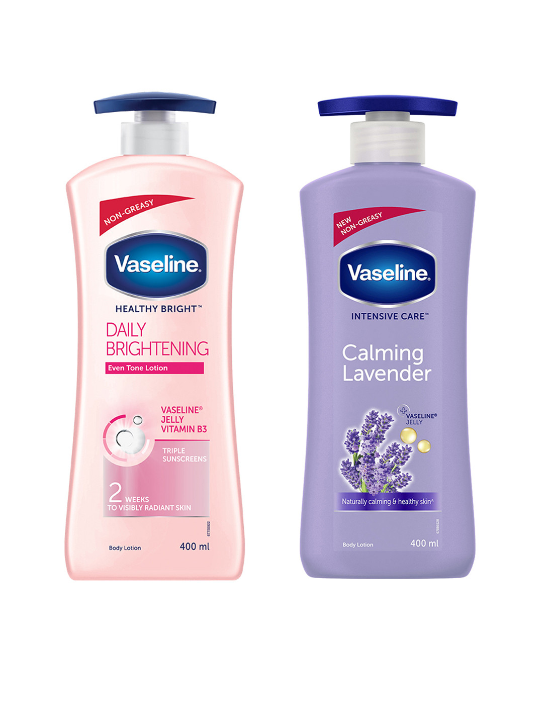 

Vaseline Intensive Care Calming Lavender & Healthy Bright Daily Brightening Body Lotions