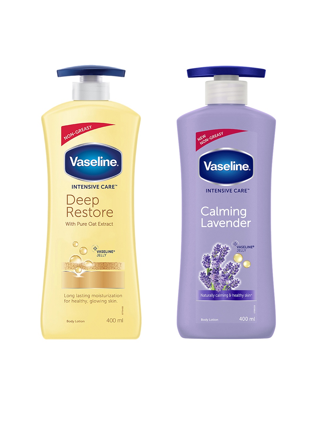

Vaseline Set of Intensive Care Calming Lavender & Intensive Care Deep Restore Body Lotions