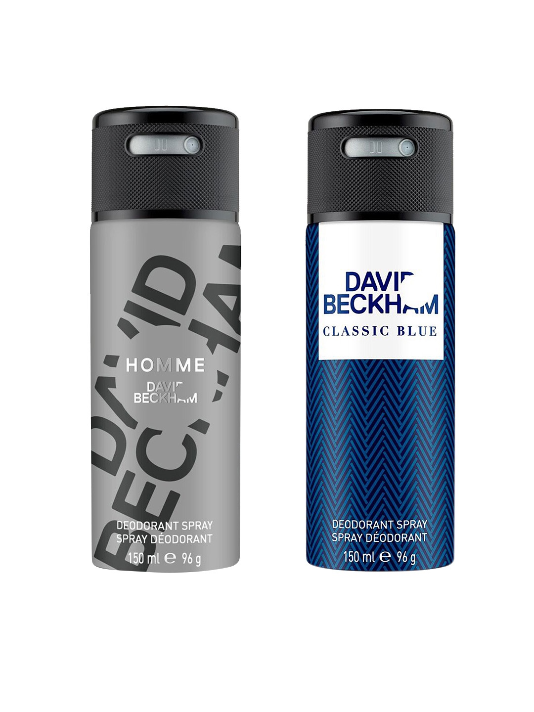 

DAVID BECKHAM Men Pack of 2 Deodorants, Blue