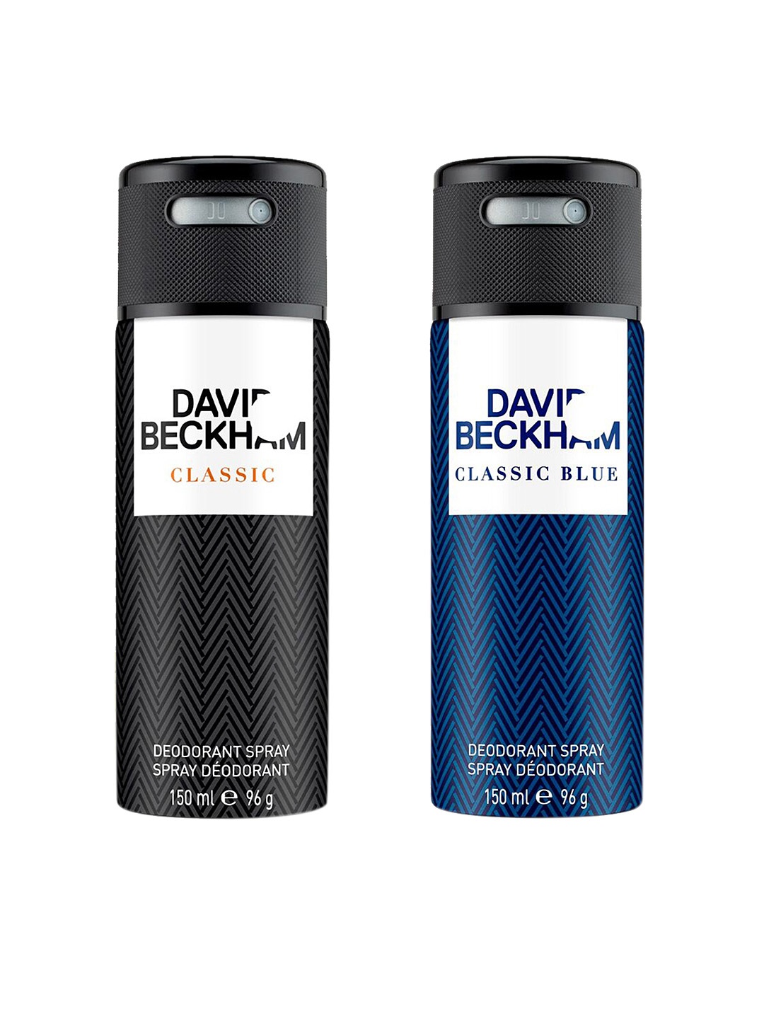 

DAVID BECKHAM Men Set of 2 Classic Deodorant, Black