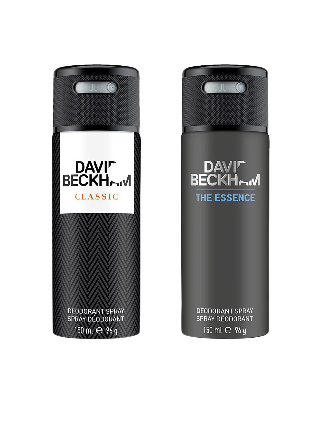 

DAVID BECKHAM Men Set of The Essence & Classic Deodarants, Black