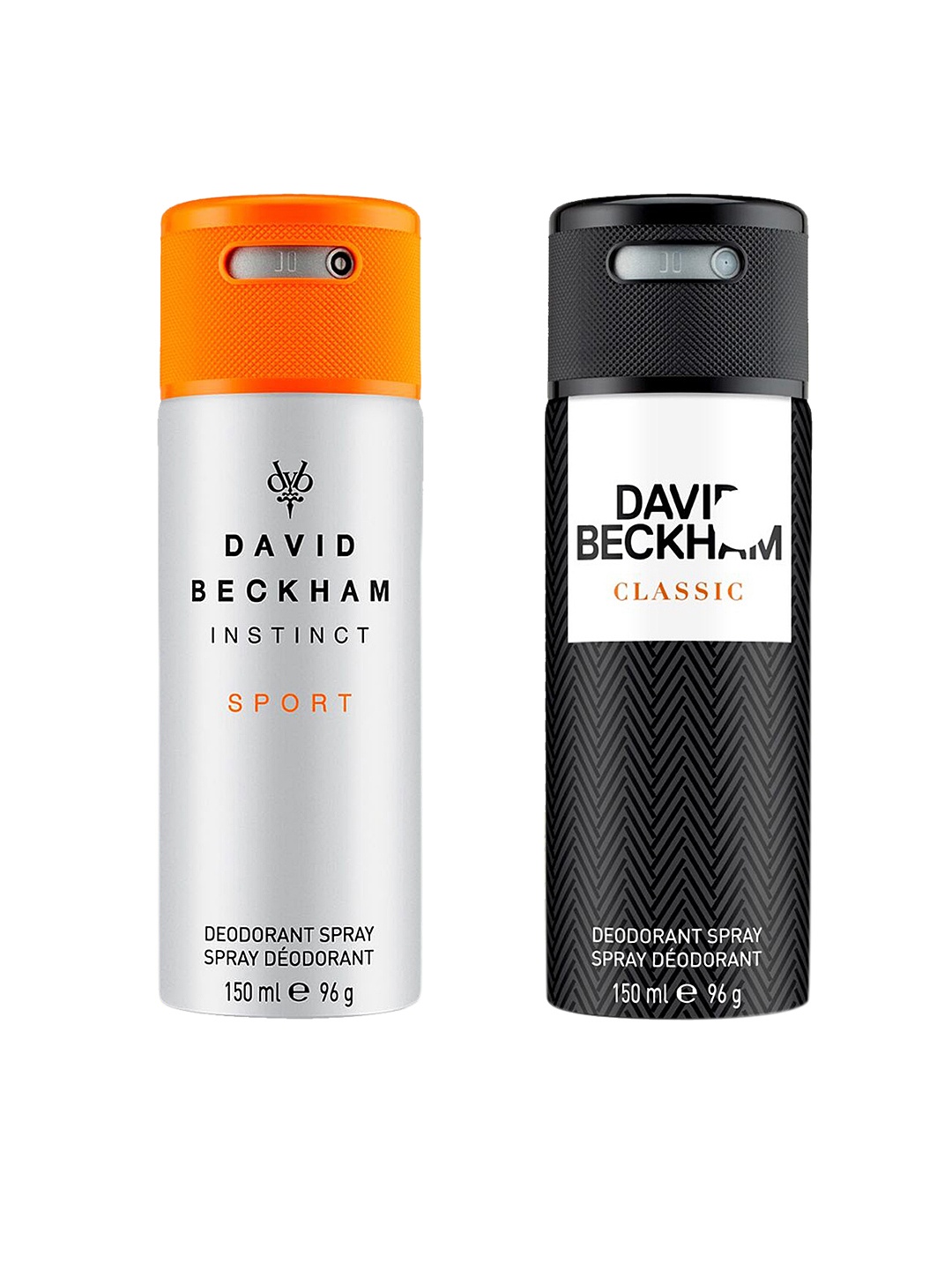 

David Beckham Men Set of 2 Deodorants, Black