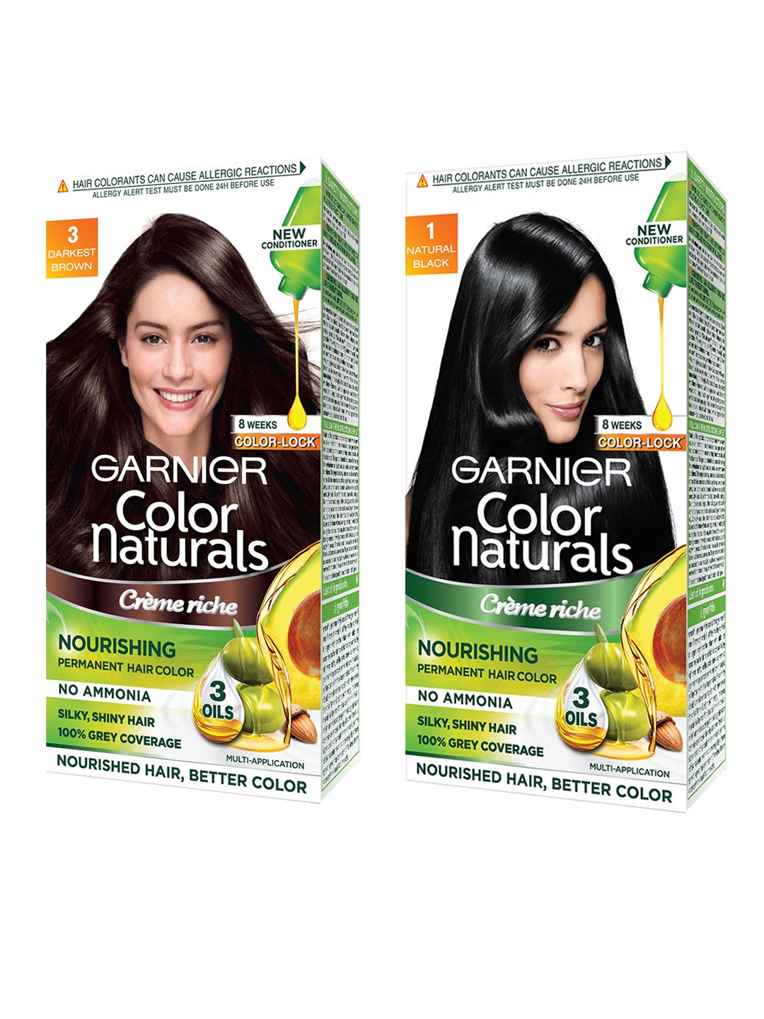 

Garnier Color Naturals Creme Hair Color Darkest Brown & Black