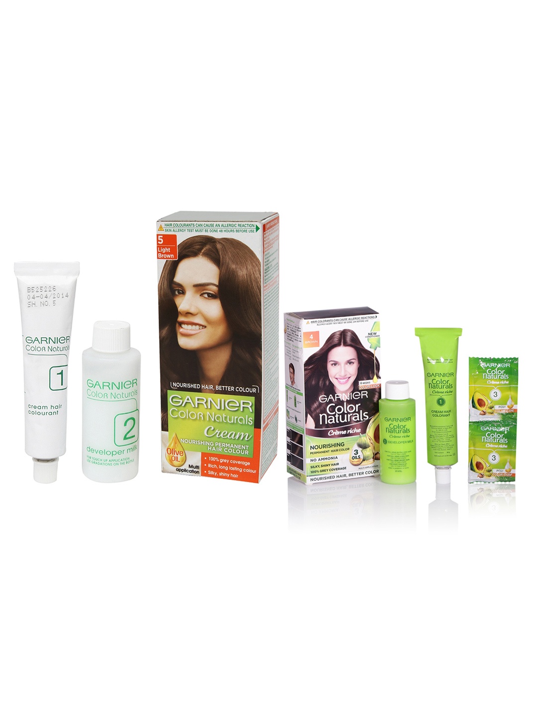 

Garnier Set Of Color Naturals Creme Brown & Light Brown Hair Color