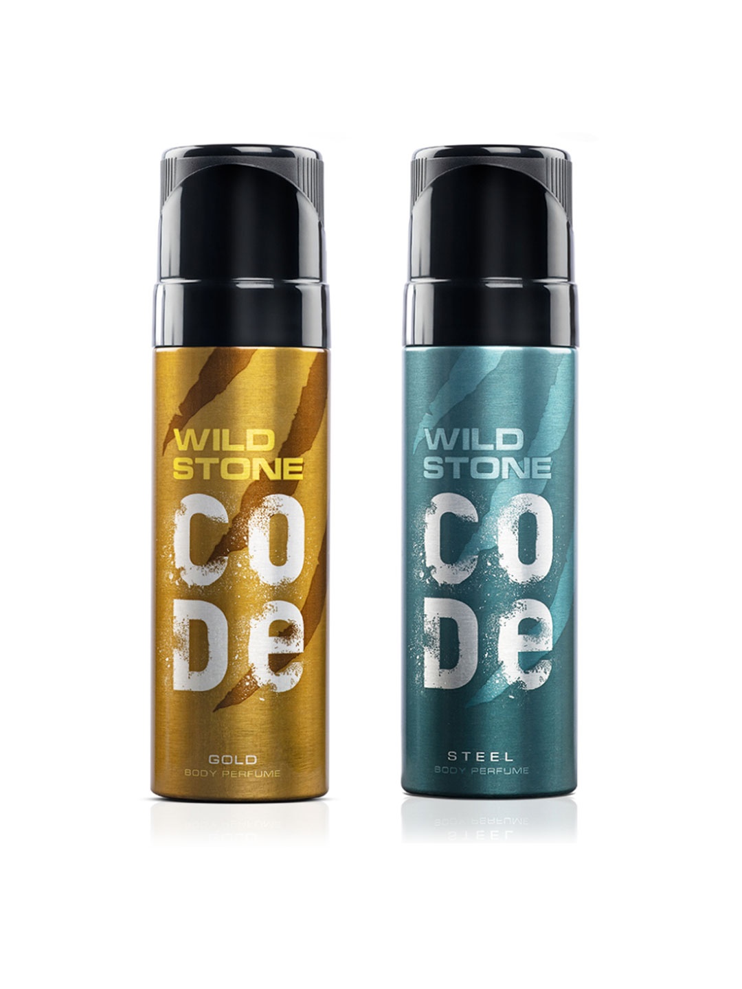 

Wild Stone Men Set Of Code Gold Body Perfume & Men Code Steel Body Perfume, Grey