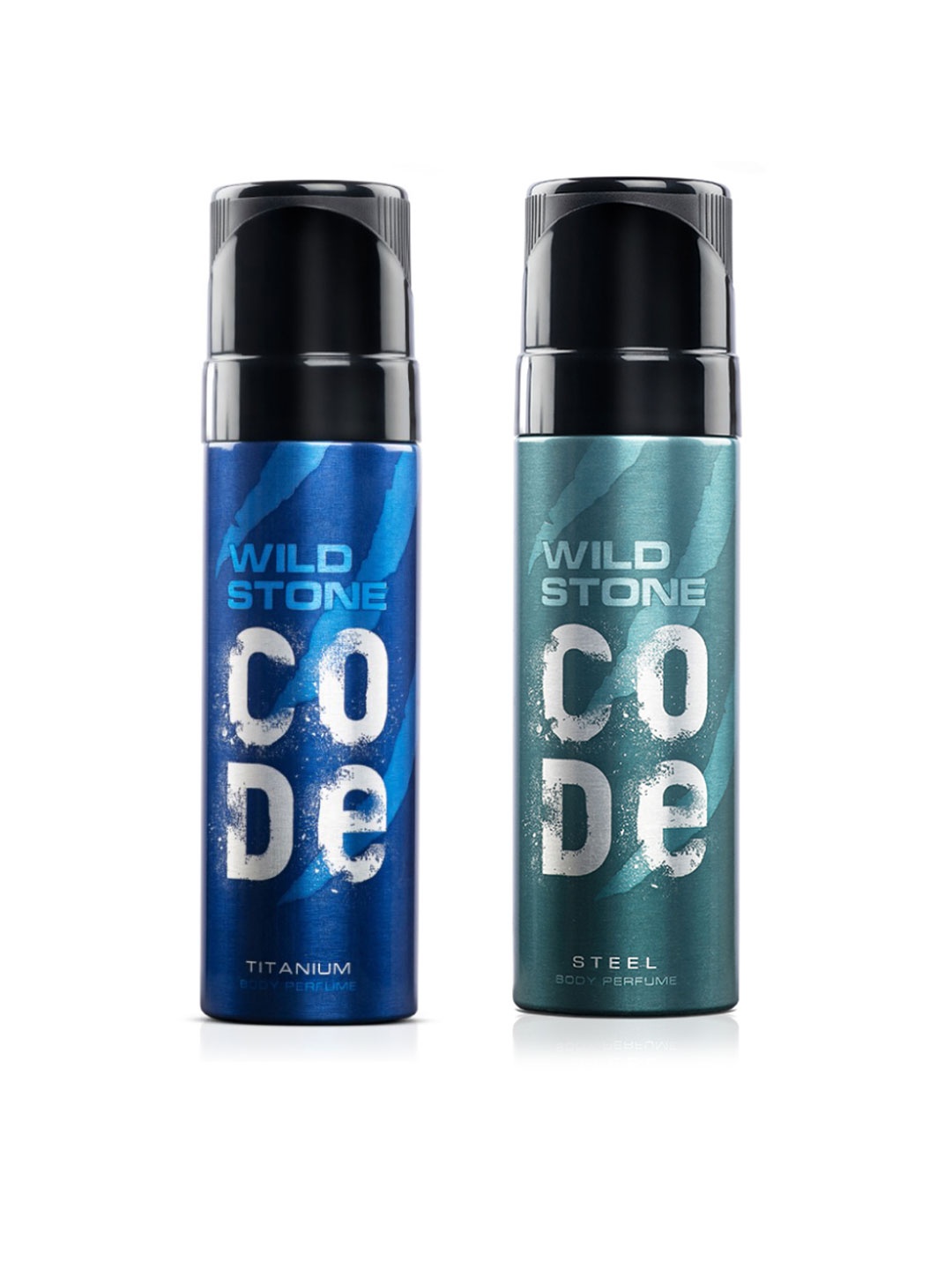 

Wild Stone Men Set Of Code Titanium & Steel Body Perfume, Grey