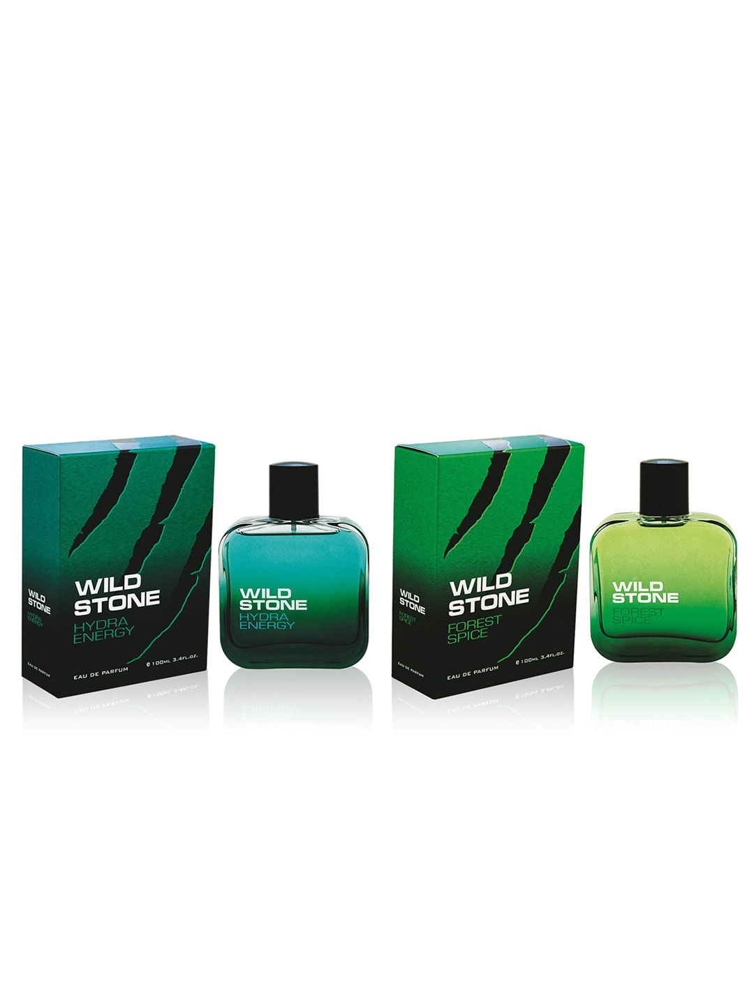 

Wild stone Men Set Of Hydra Energy Eau De Parfum & Forest Spice Perfume, Green