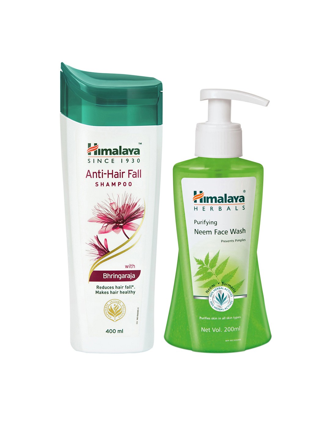 

Himalaya Anti-Hair Fall Shampoo & Purifying Neem Face Wash, White