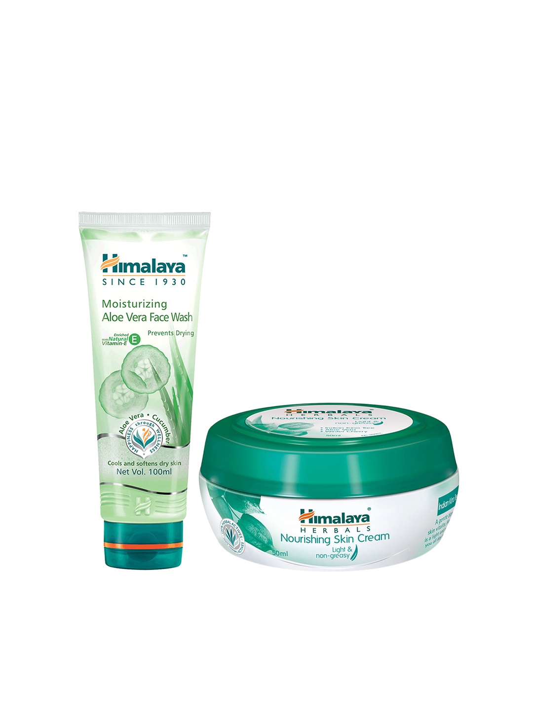 

Himalaya Set of Nourishing Skin Cream & Moisturizing Aloe Vera Face Wash, White