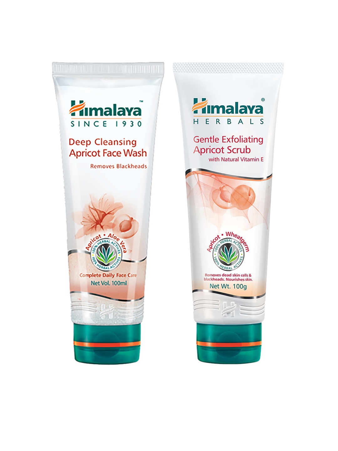 

Himalaya Set of Deep Cleansing Apricot Face Wash & Gentle Exfoliating Scrub, Cream