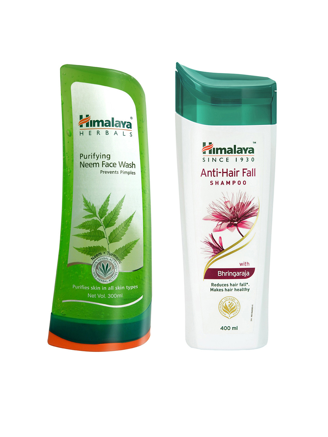 

Himalaya Set of Set of Purifying Neem Face Wash & Anti-Hair Fall Shampoo, Green
