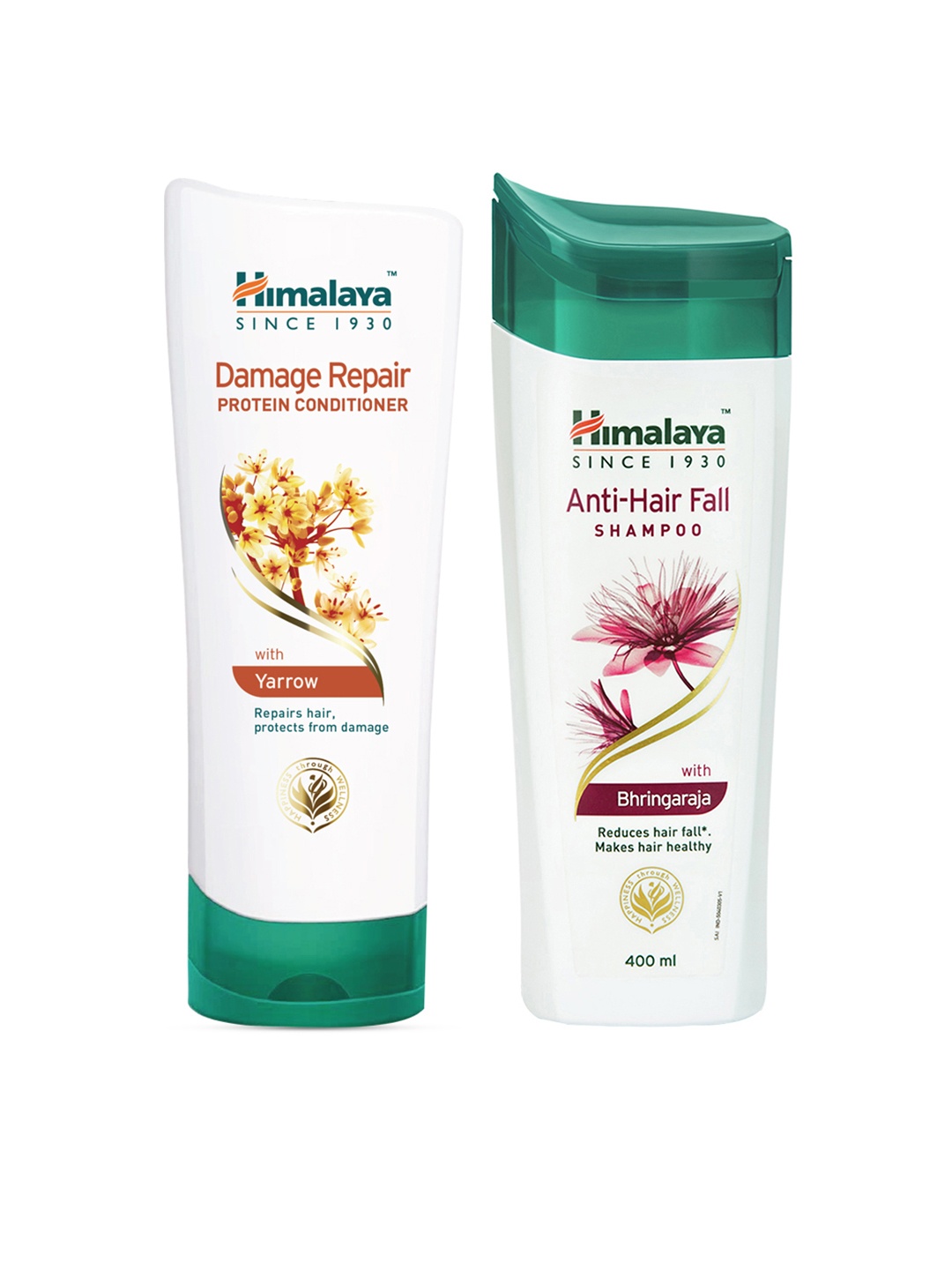 

Himalaya Set of Anti-Hair Fall Shampoo & Damage Repair Protein Conditioner, White