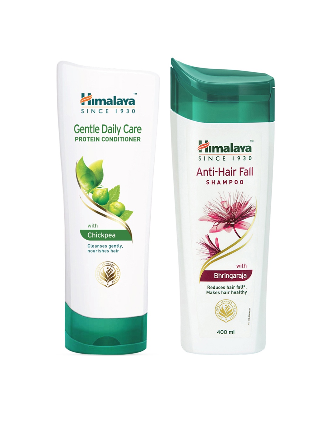 

Himalaya Set of Anti-Hair Fall Shampoo & Gentle Daily Care Protein Conditioner, White