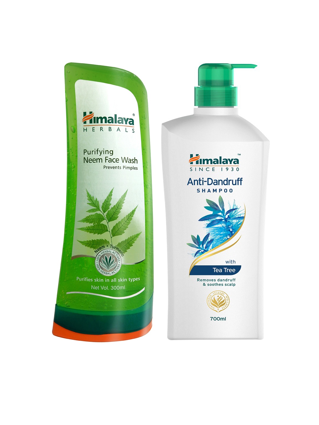 

Himalaya Anti Dandruff Shampoo & Purifying Neem Face Wash, White