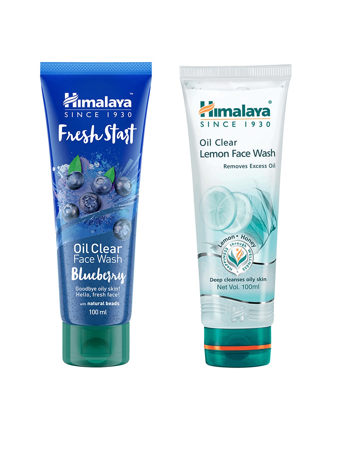 

Himalaya Set of 2 Facewash - Fresh Start Oil Clear Blueberry & Oil Clear Lemon, Blue