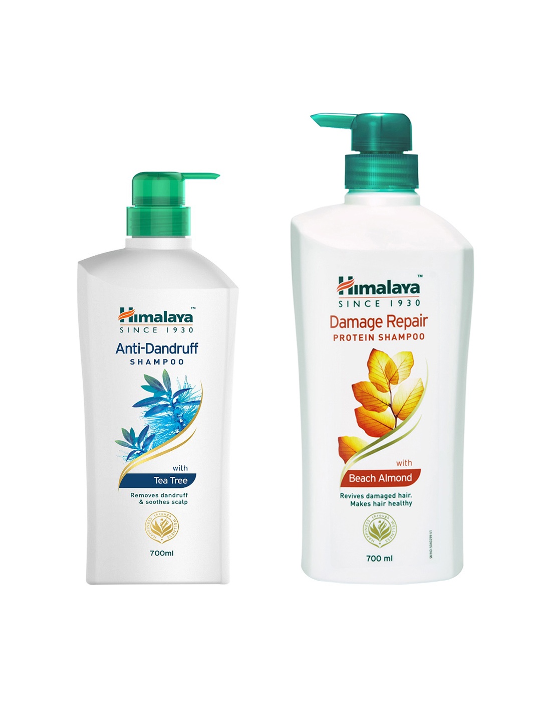 

Himalaya Set of 2 Shampoo - Anti-Dandruff & Damage Repair, White