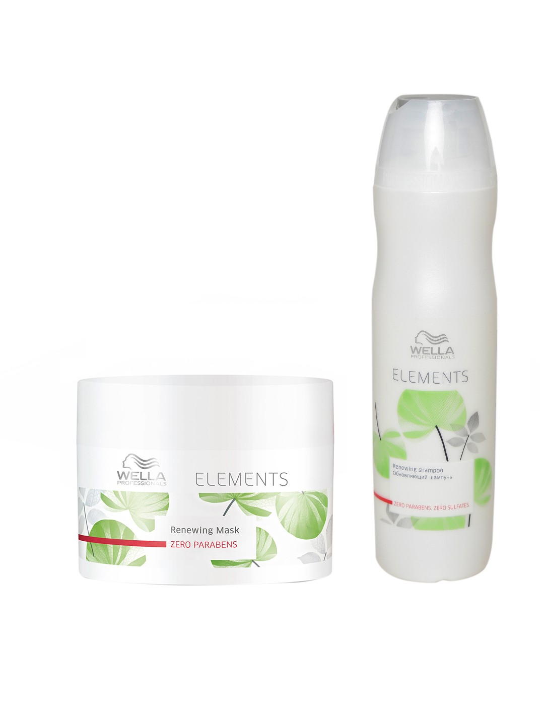 

WELLA PROFESSIONALS Set of Elements Renewing Mask & Renewing Shampoo, White