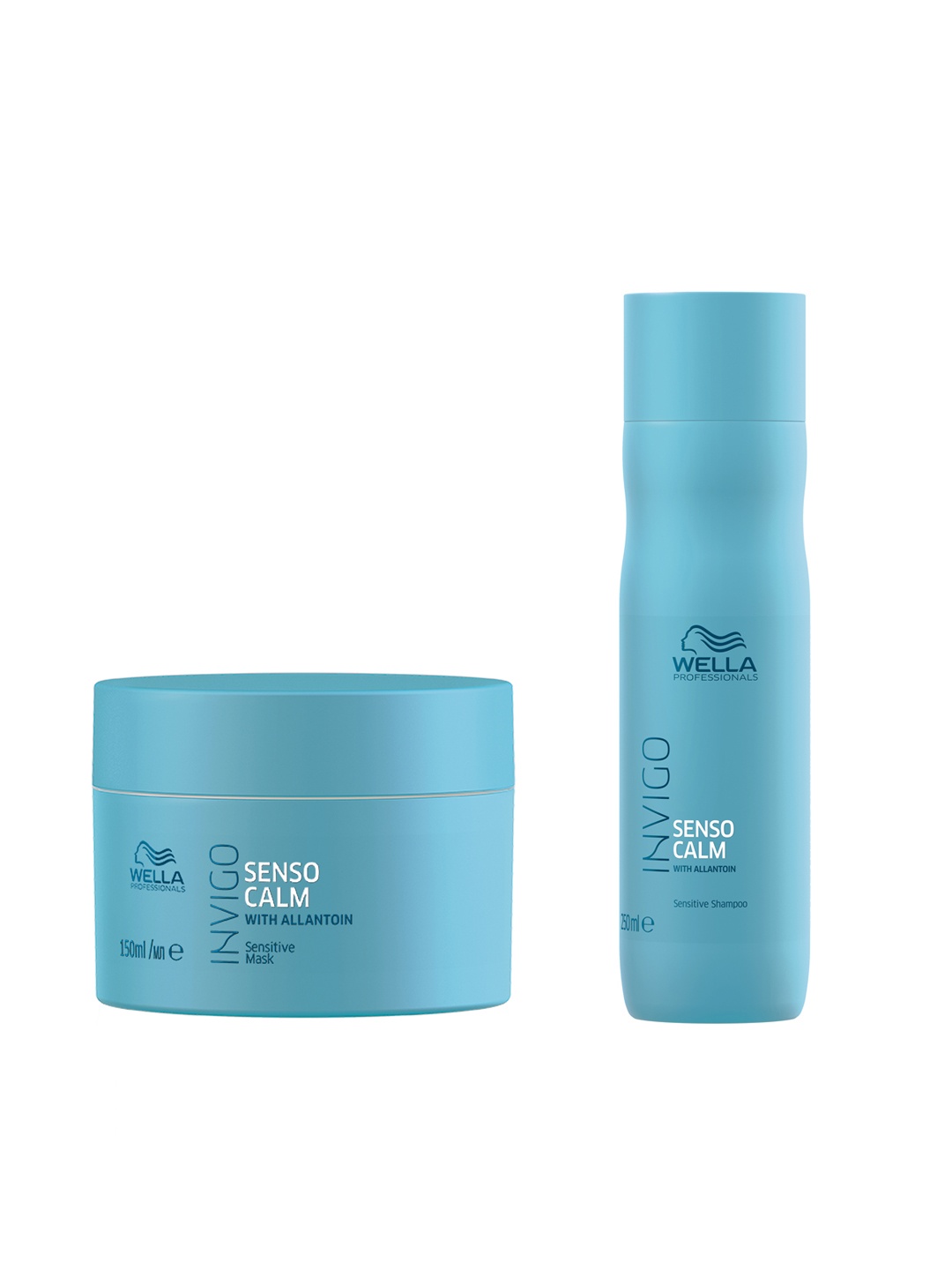 

WELLA PROFESSIONALS Set of Invigo Balance Senso Calm Sensitive Shampoo & Sensitive Mask, Blue