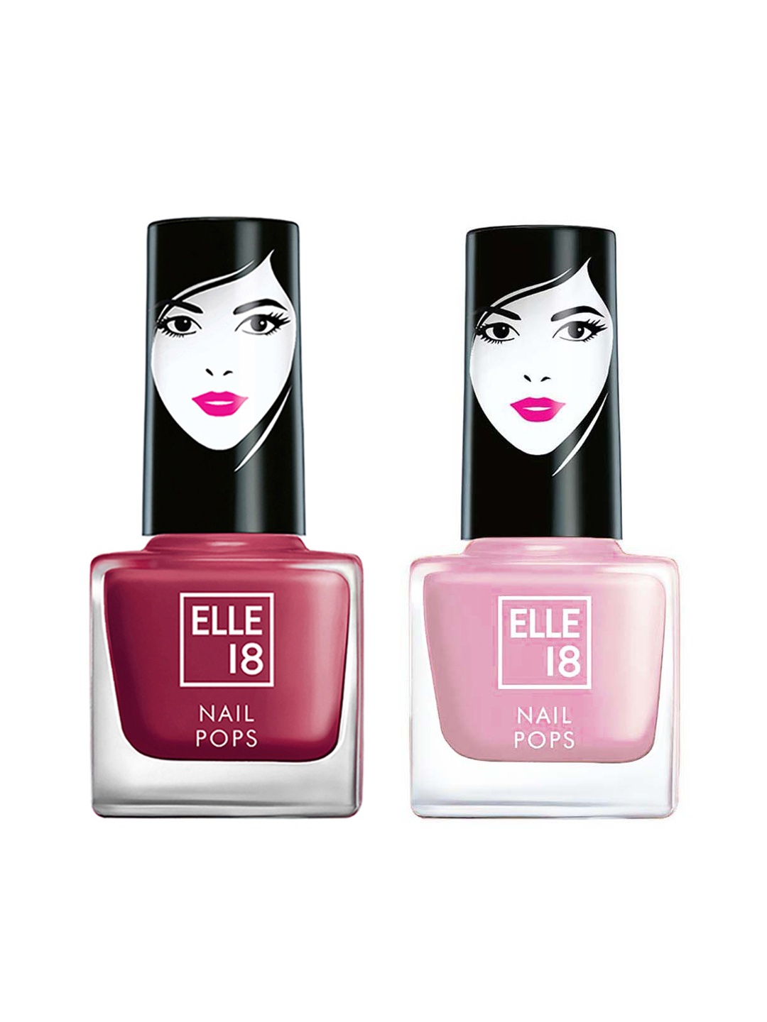 

ELLE 18 Pink Set of 2 Nail Polish