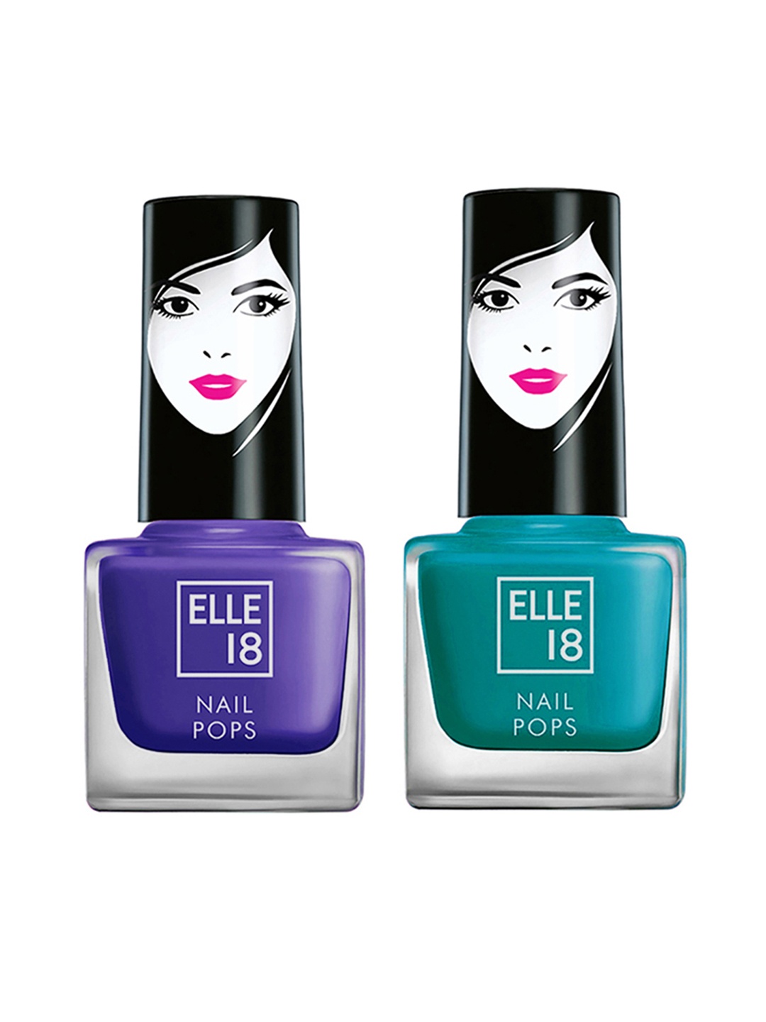

ELLE 18 Blue Set of 2 Nail Polish