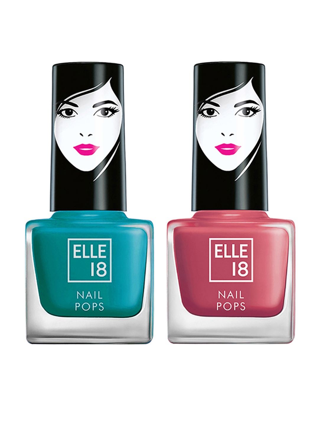 

ELLE 18 Nail Pops Nail Color Combo, Pink