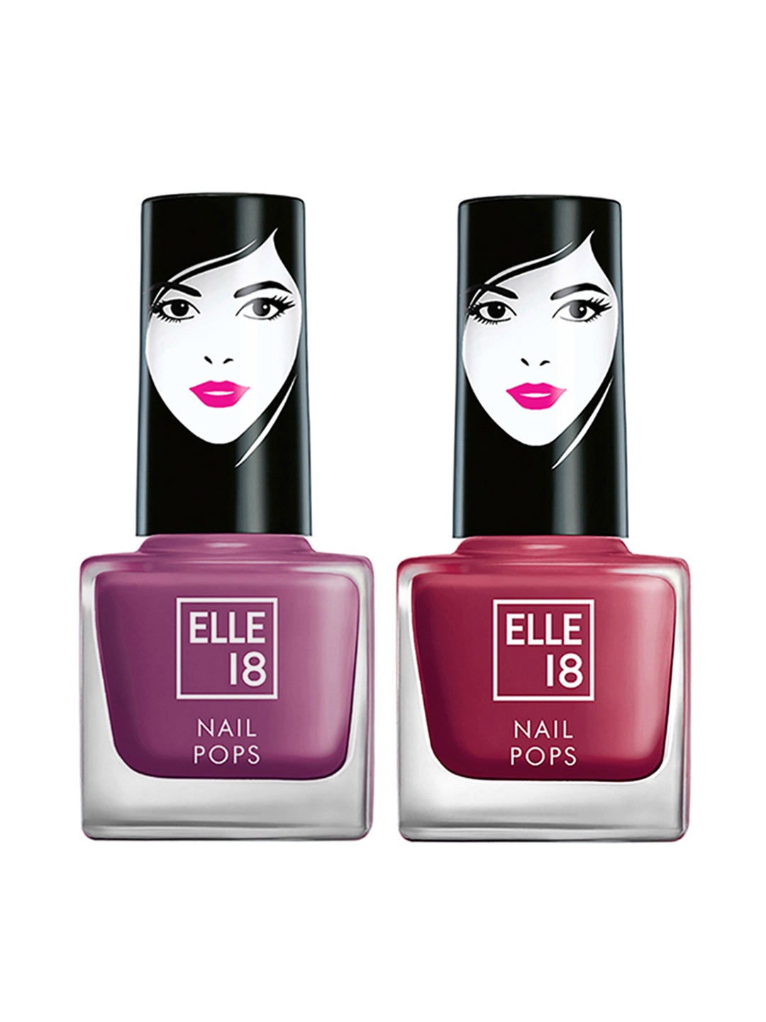 

ELLE 18 Purple Set of 2 Nail Polish