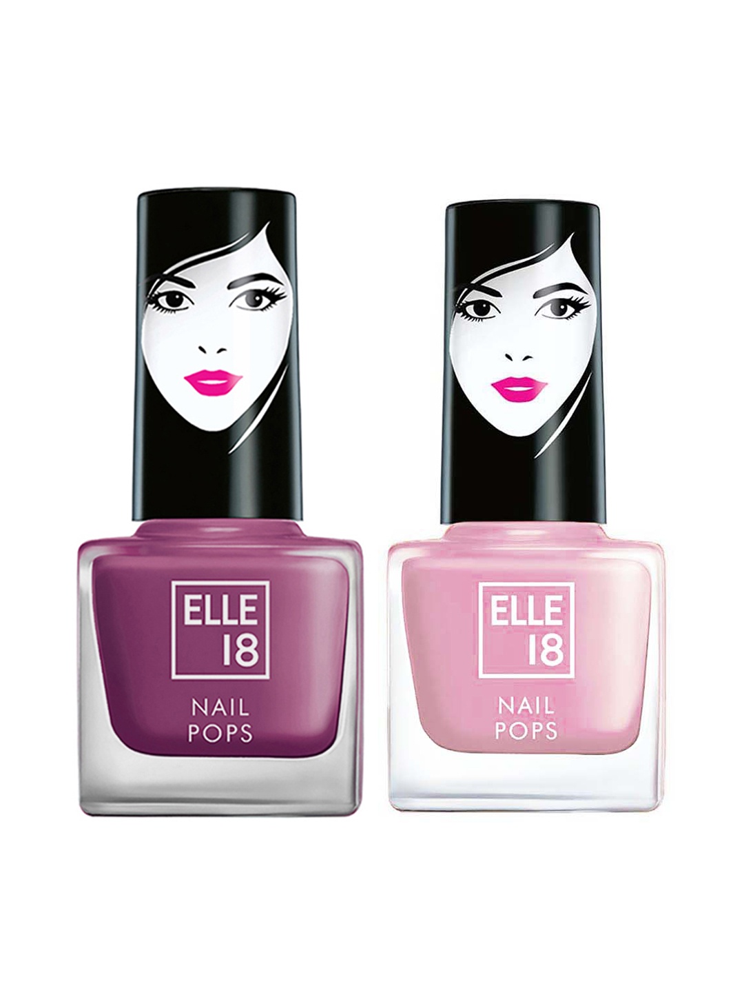 

ELLE 18 Pink Set of 2 Nail Polish